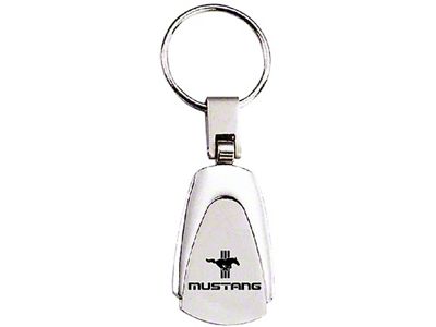 Tear Drop Key Chain with Mustang Logo