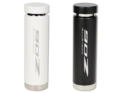 Thermal Water Bottle with C8 Z06 Logo; Black