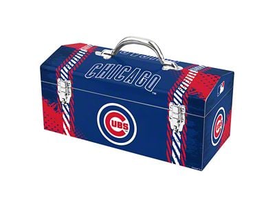 Tool Box with Chicago Cubs Logo; Blue and Red