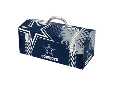 Tool Box with Dallas Cowboys Logo; Blue and Gray