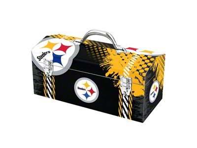 Tool Box with Pittsburgh Steelers Logo; Yellow and Black