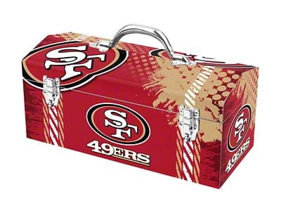 Tool Box with San Francisco 49ers Logo; Red and Gold