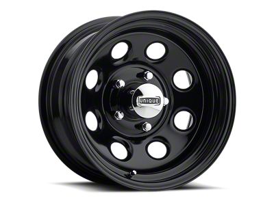 Unique Soft 8 Gloss Black Wheel; 17x8; 0mm Offset (93-02 Camaro)