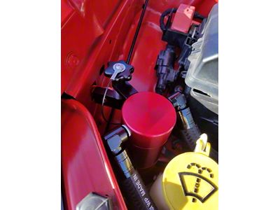 UPR Products Fender Mount Oil Catch Can; Satin (11-23 3.6L Challenger)