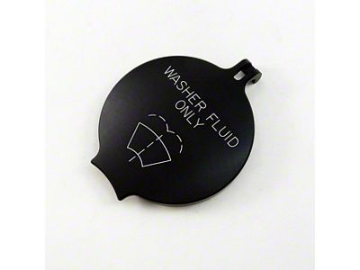 UPR Products Windshield Washer Engraved Fluid Cap; Black (11-14 Challenger)