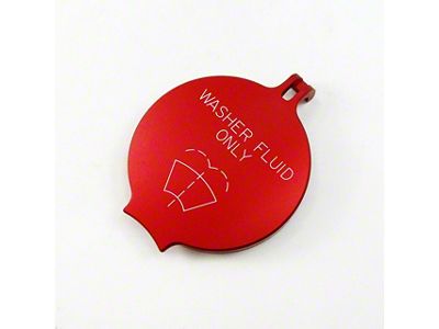 UPR Products Windshield Washer Engraved Fluid Cap; Red (11-14 Challenger)