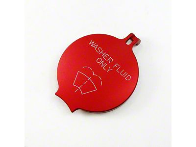 UPR Products Windshield Washer Engraved Fluid Cap; Red (08-10 Challenger)