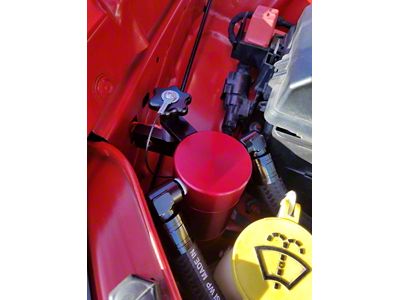 UPR Products Fender Mount Oil Catch Can; Satin (11-23 3.6L Charger)