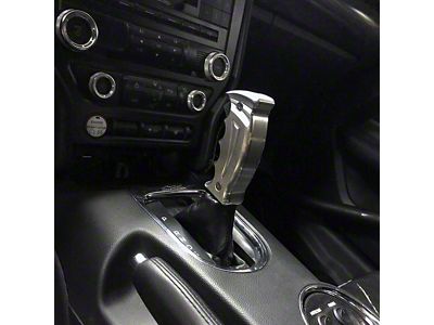 UPR Products Billet Automatic Shifter Handle; Black/Satin (15-24 Mustang w/ Automatic Transmission)