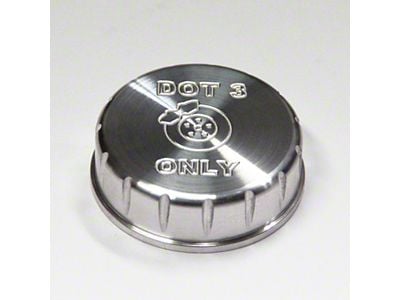 UPR Products Billet Brake Fluid Cap Cover; Satin (05-14 Mustang)