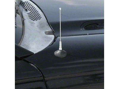 UPR Products Billet Shorty Antenna; 6-Inch; Satin (79-09 Mustang)