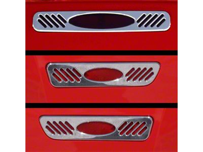 UPR Products Extreme Side Marker and Brake Light Bezels; Polished (05-09 Mustang)