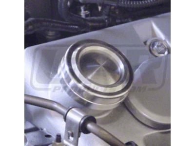 UPR Products Oil Cap Cover; Satin (79-10 Mustang)