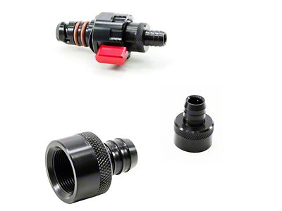 UPR Products QT Drain Valve Barb Fitting (15-23 Mustang GT, GT350)