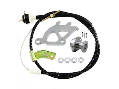 UPR Products Quadrant Clutch Cable and Quick-Click Firewall Adjuster Kit (79-95 Mustang)