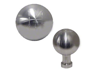 UPR Products Round 5-Speed Shift Knob; Satin (05-10 Mustang GT, V6)