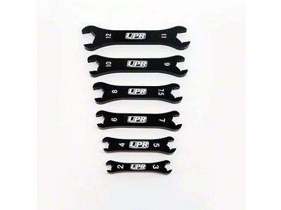 UPR Products Billet Aluminum Black Phantom Wrench Set; AN