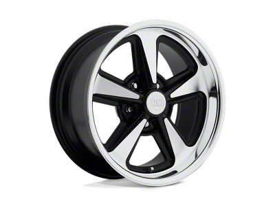 US Mag Bandit Matte Black Machined Wheel; 17x9 (05-09 Mustang GT, V6)