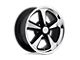 US Mag Bandit Matte Black Machined Wheel; 17x9 (05-09 Mustang GT, V6)