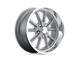 US Mag Rambler Textured Gray with Diamond Cut Lip Wheel; 18x7 (05-09 Mustang)