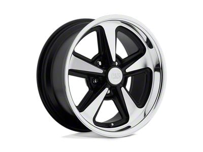 US Mag Bandit Matte Black Machined Wheel; 17x9; 8mm Offset (10-14 Mustang GT w/o Performance Pack, V6)