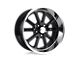 US Mag Rambler Gloss Black Wheel; 17x7 (10-14 Mustang GT w/o Performance Pack, V6)