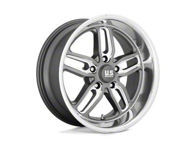 US Mag Cten Matte Gunmetal Milled Wheel; 18x8 (93-02 Camaro)