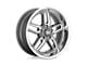 US Mag Cten Matte Gunmetal Milled Wheel; 18x8; 1mm Offset (93-02 Camaro)