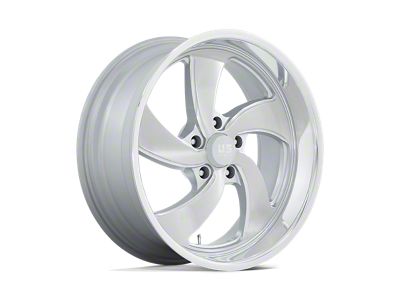 US Mag Desperado Silver Brushed Face with Milled Diamond Cut Wheel; Left Directional; 20x9.5 (93-02 Camaro)