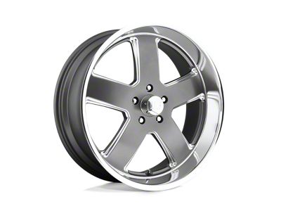 US Mag Hustler Matte Gunmetal Wheel; 20x8 (93-02 Camaro)