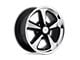 US Mag Bandit Matte Black Machined Wheel; 17x9; 8mm Offset (94-98 Mustang)