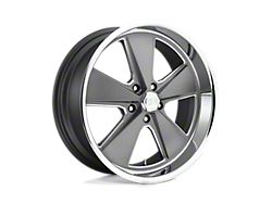 US Mag Roadster Matte Gunmetal Machined Wheel; 18x8 (94-98 Mustang)