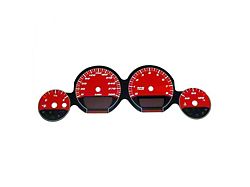 US Speedo Daytona Edition Gauge Face; 180 MPH; Red (06-09 Charger SRT8)