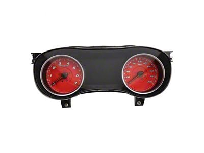 US Speedo Daytona Edition Gauge Face; 200 MPH; Red (15-23 Charger, Excluding SRT Hellcat)