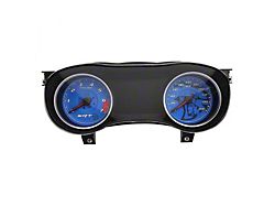 US Speedo Daytona Edition Gauge Face; MPH; Blue (15-23 Charger SRT Hellcat)