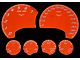 US Speedo Daytona Edition Gauge Face; KMH; Orange (05-13 Corvette C6, Excluding Z06 & ZR1)