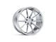 Variant Wheels Argon Silver Machined Face 2-Wheel Kit; Rear Only; 20x11; 43mm Offset (10-15 Camaro, Excluding ZL1)