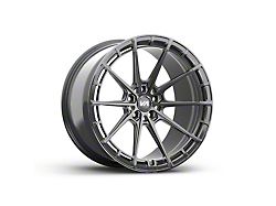 Variant Wheels Aure Gloss Gunmetal Wheel; Front Only; 19x8.5; 36mm Offset (20-25 Corvette C8 Stingray)