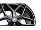 Variant Wheels Xenon Satin Black 2-Wheel Kit; 19x8.5 (20-24 Corvette C8)