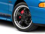 Deep Dish Bullitt Gloss Black Wheel; 18x9; 30mm Offset (94-98 Mustang)