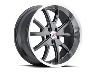 Vision Wheel Torque Gunmetal Machined Wheel; 20x8.5; 10mm Offset (06-10 RWD Charger)