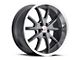 Vision Wheel Torque Gunmetal Machined Wheel; 20x8.5 (06-10 RWD Charger)