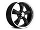 Vision Wheel Legend 5 Gloss Black Machined Wheel; 18x8.5 (06-10 RWD Charger)