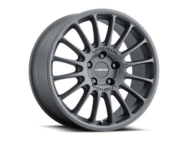 Vision Wheel Monaco Satin Black Wheel; 17x8 (07-10 AWD Charger)
