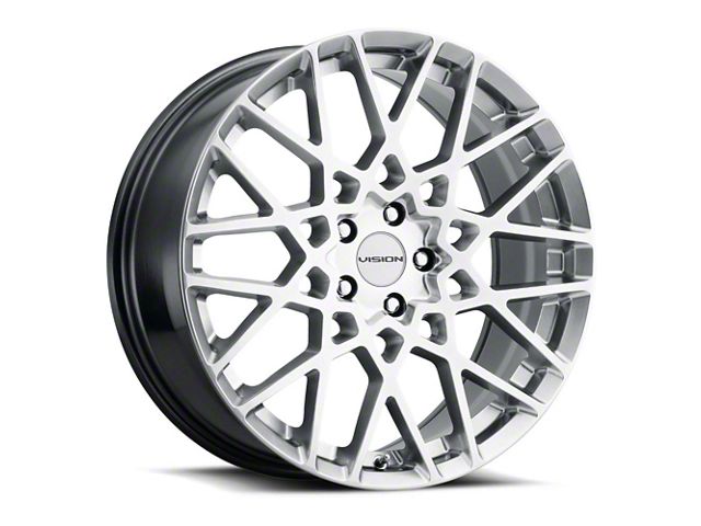 Vision Wheel Recoil Hyper Silver Wheel; 17x8 (07-10 AWD Charger)