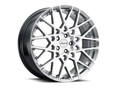 Vision Wheel Recoil Hyper Silver Wheel; 20x8.5 (07-10 AWD Charger)