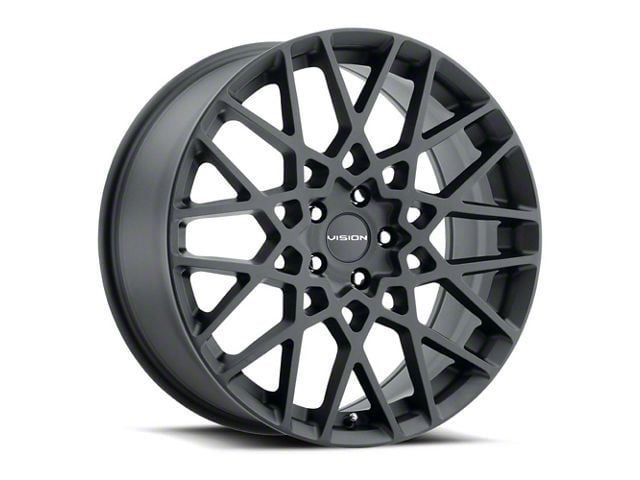 Vision Wheel Recoil Satin Black Wheel; 17x8 (07-10 AWD Charger)