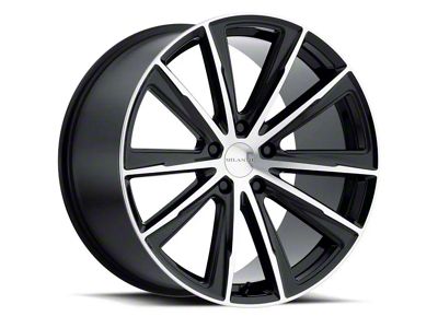Vision Wheel Splinter Gloss Black Machined Wheel; 18x8.5 (06-10 RWD Charger)