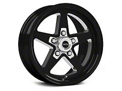 Vision Wheel Sport Star II Gloss Black Milled Wheel; Front Only; 17x4.5 (06-10 RWD Charger)