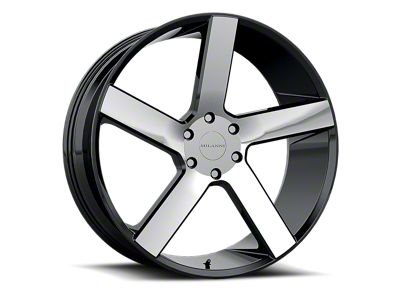 Vision Wheel Switchback Gloss Black Machined Wheel; 20x9; 15mm Offset (06-10 RWD Charger)